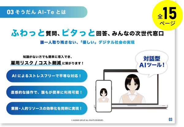 対話型AI「そうだんAI-Te（あいて）」資料